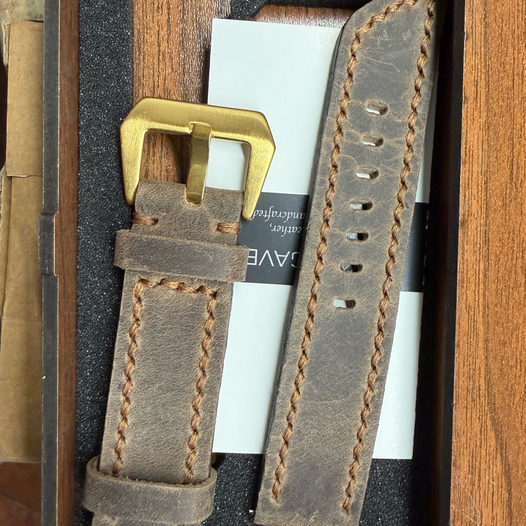 Garmin Instinct 2 Watch Strap Brown Leather Watch Strap With Gold Buckle Garmin Instinct 2 Watch Strap Brown Leather Watch Strap With Gold Buckle